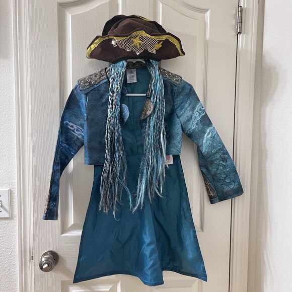 Disney Store Descendants 2 Uma Costume Jacket Girls Size 9-10 + Hat with Braids - Picture 1 of 16